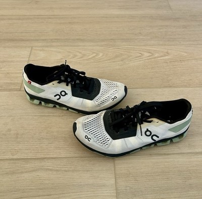 On Cloudflash Running Sneakers White Green Women s Size 7
