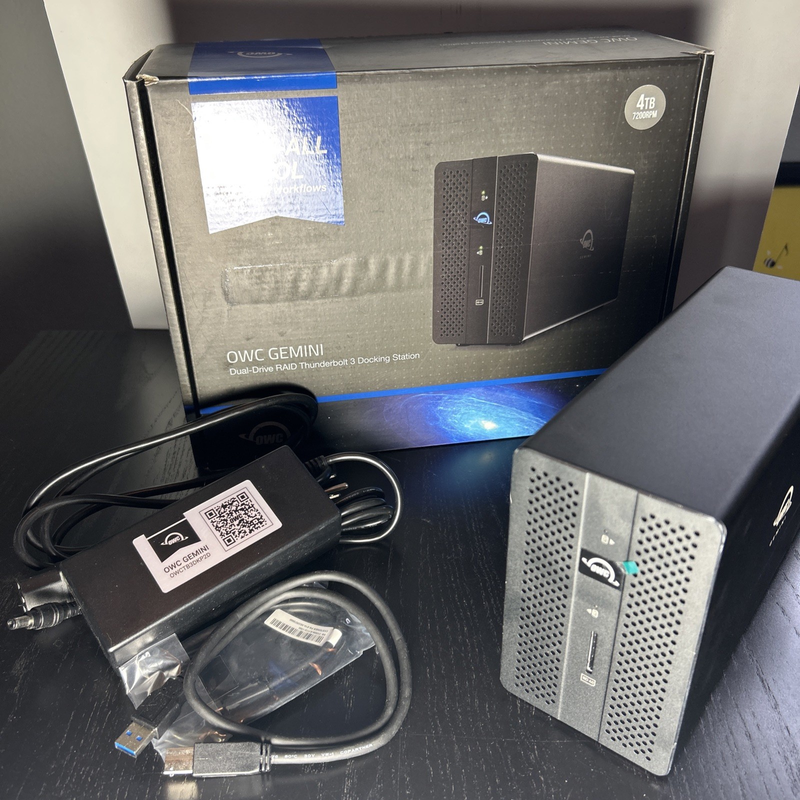 4TB OWC Gemini Dual Drive Bay RAID Array Thunderbolt (USB-C) 3 Docking Station