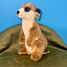 WWF Meerkat Plush 9” NWT • Wildlife Artists Standing Meerkat Toy