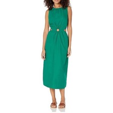 The Drop Teal Green Dress. NWT. Size Small. Linen.