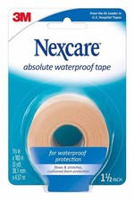 Nexcare Absolute Waterproof First Aid Tape 732, 1.5 in x 180 in 38