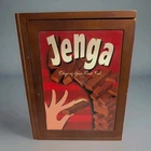 Vintage Collection Jenga Wood Book Box Game Complete Hasbro Parker Bros