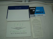 Original 1960 Cadillac Convertible Top Owners Manual Accessory Book Guide Matic