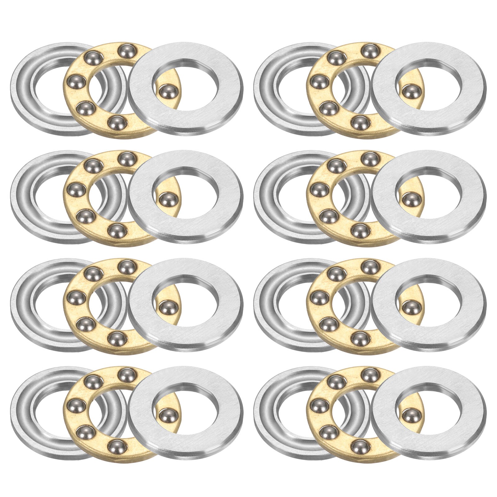 8pcs F7-13M Thrust Ball Bearings 7mmx13mmx4.5mm Chrome Steel Single Direction