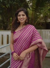 Designer Sari Bollywood Bridal Silk Saree Blouse South Indian Party Wear Saree S