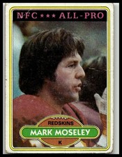 1980 Topps #320 Mark Moseley Washington Redskins
