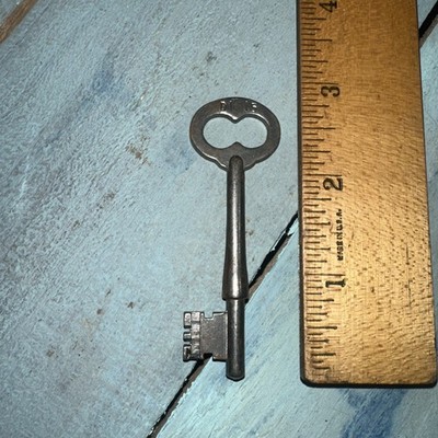 Antique Corbin Skeleton Key #DT15 Solid Barrel Key Original