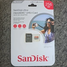 SanDisk Ultra 256GB Micro SD Card Class 150MB/s microSDXC UHS-I Sealed