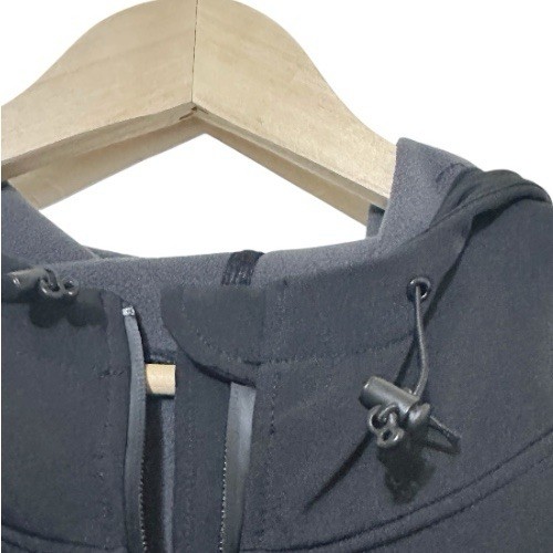 Fabletics Black Softshell Hooded Jacket Full Zip … - image 6