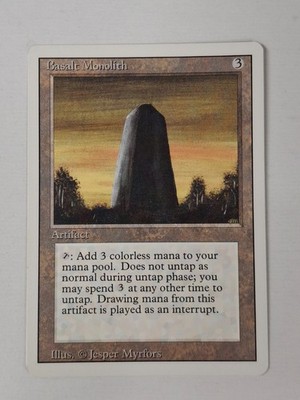 Basalt Monolith Revised Edition MTG Regular Lightly Played BB