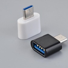 Mini Type C To USB Adapter OTG Data Connectors For Android Mobile Phones F6