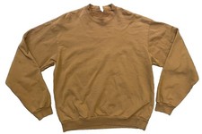 Los Angeles Apparel Sweatshirt Men's Large Brown 14oz Heavy Pullover USA Made