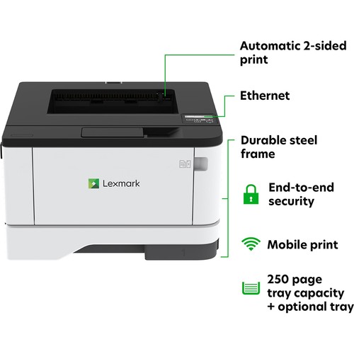 Lexmark MS331dn Black and White Laser Printer (29S0000) - Picture 10 of 12