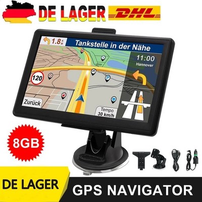 7 Zoll GPS Navi Navigation für Auto LKW PKW Navigationsgerät 8G EU Karten DE