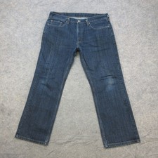 Levi's Jeans Men's 38x30 Blue Dark Wash High 559 Relaxed Straight Cotton
