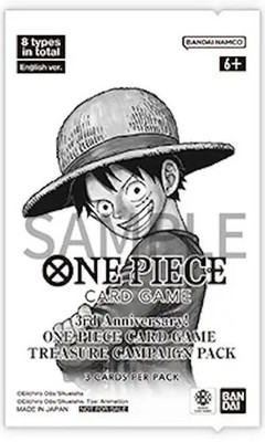  One Piece 3rd Anniversary Treasure Campaign Promotion Pack NEW SEALED 