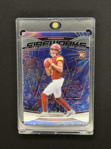 Jayden Daniels [Silver] #24 2024 Panini Prizm Fireworks card