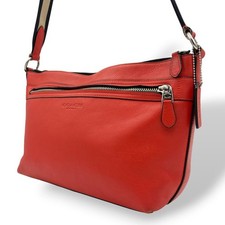 COACH Saddle Heritage Shoulder Bag Leather Red F71727 27a
