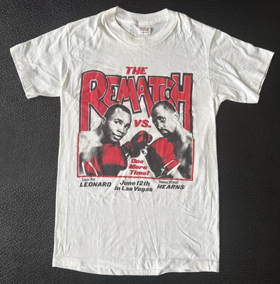 Vintage RARE 1989 Handex Sugar Ray Leonard  Eddie Hearns Rematch T-Shirt Medium