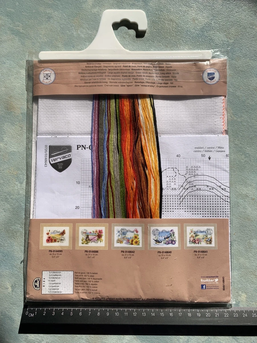 Vervaco , Autumn Stamp, Featuring Red squirrel, Cross Stitch Kit