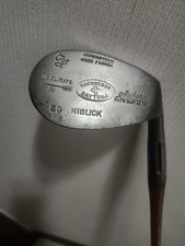 Antique Wood Shaft Macgregor Superior slot hosel NIBLICK 36.5" Pat'd May14,1918