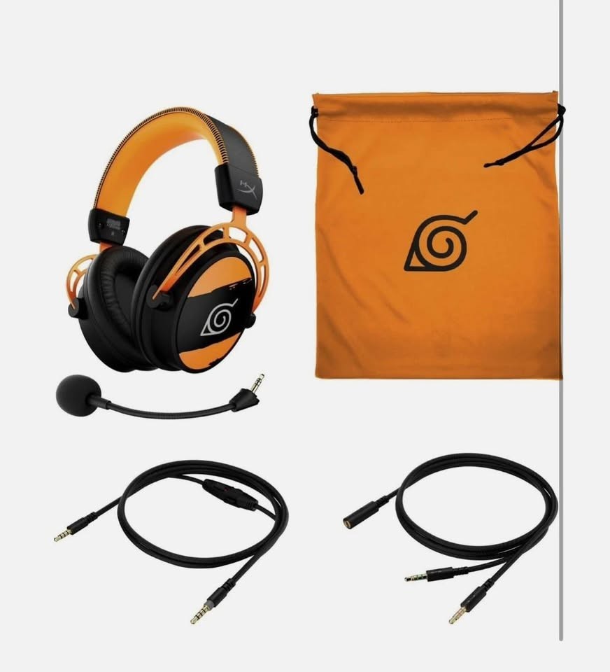 VERY RARE HyperX Cloud Alpha Gaming Headset - Naruto Edition