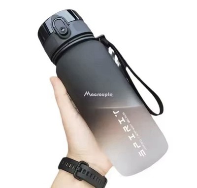 0.5/1 Liter Large Capacity Sports Water Bottle Leak Proof Colorful Plastic Cup