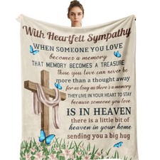 Sympathy Gifts for Loss of Loved One, Bereavement Gift, Sympathy Memorial Bla...