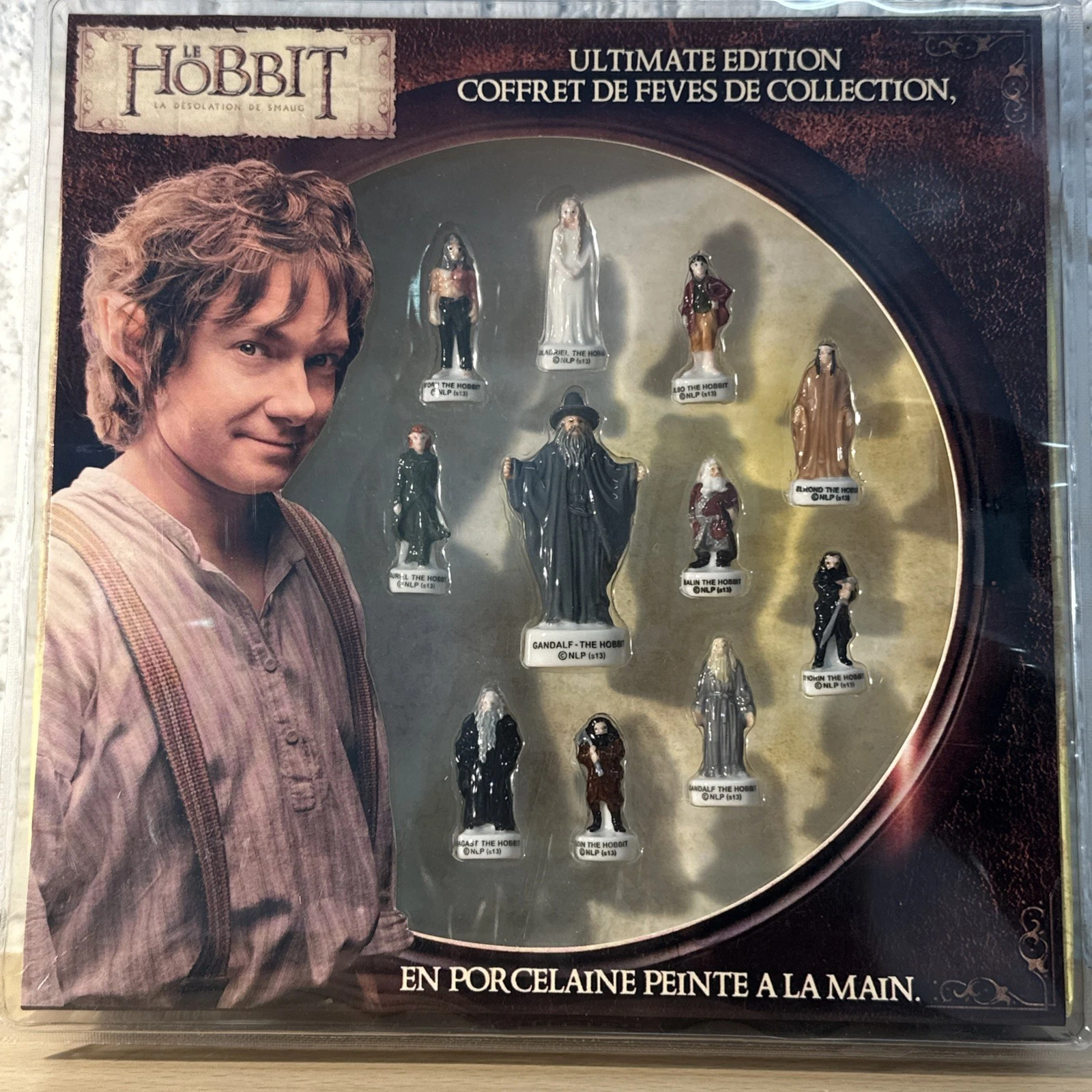 Coffret Collection 11 Fèves Le Hobbit En Porcelaine Peintes À La Main