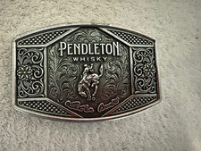 Buckle Belt 2022 Pendleton Whisky Buck Rodeo Montana Silversmiths 4-1/2 x 2-3/4"
