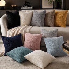 Boucle Cushion Covers Throw Sofa Pillow Cases Cushion Cover 16" 18" 20" 22" 24"