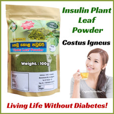 Organic Insulin Plant Leaf Ground Powder Fiery Diabetic Blood Sugar Support Tea