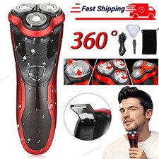   Removable Electric Shaver Mens Razor Rotary Waterproof Pop-Up Trimmer Wet Dry