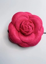 Camellia Flower Brooch Pin New Handmade Pink