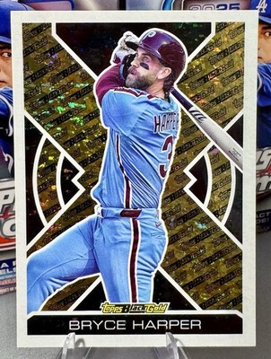 Bryce Harper 2025 Topps Update #BG-8 Topps Black Gold Phillies Baseball Card