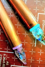 Rife/Clark Orgone Crystal Copper Frequency Wands  #2B W/ Light