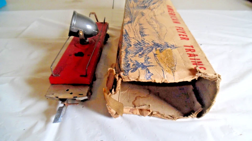 Coche reflector operativo de preguerra hojalata American Flyer sin probar/caja original Foto 4 de 4