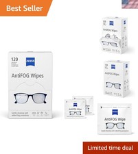 120 Count AntiFOG Wipes - Unscented, Eco-Friendly Fog Prevention for Glasses