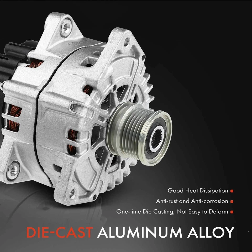 Alternator for Mercedes-Benz CL63 AMG 11-14 S63 AMG 220A 12V CW 6GClutch Pulley - Image 4 of 4