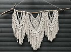 Macrame Wall Hanging Art Design Modern Boho Hand Made Craft Large Driftwood