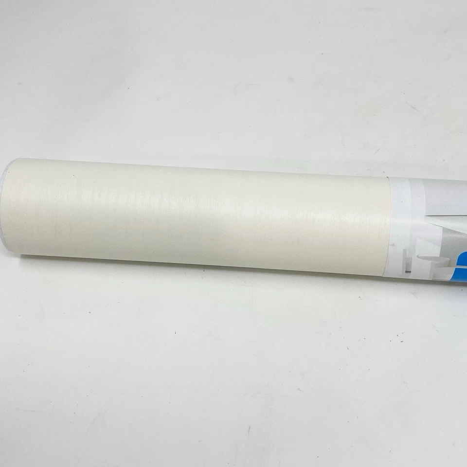 "Rollo de papel tapiz impermeable extraíble grano madera blanco crema oxidigi 24"" X 196""" Foto 4 de 4