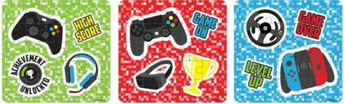 6 GAMER Jigsaw Puzzles Girls Boys Kids Birthday Party Loot Bag Fillers