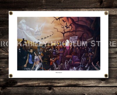 Dave Mann Ed Roth Studios Bike Heaven 2' X 3' Banner Bike Chopper ...