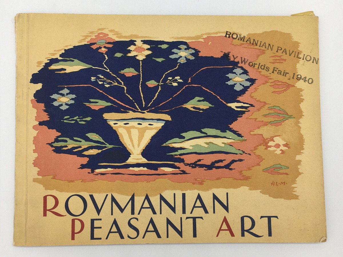 Romanian Peasant Art Book Rare Vintage Imprimerie Luceafarul 