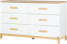 Lala 6 Drawer Dresser for Nursery - Modern Design, Deep Drawers, Baby-Safe Finis