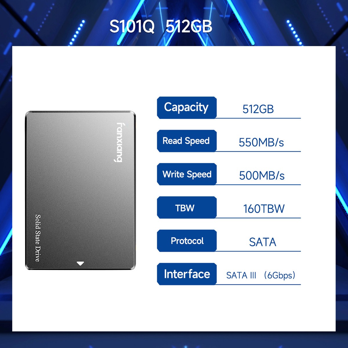 Fanxiang SSD 512GB 2.5 Fanxiang SSD 512GB 2.5
