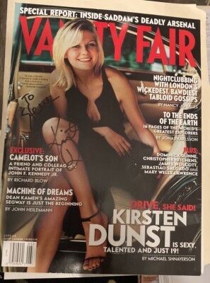 Kirsten Dunst Autograph Vanity Fair May 2002 Kirsten Dunst Cover 