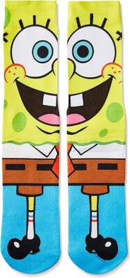 Odd Sox Men's Spongebob Squarepants Crew Socks Size 6-13 XXL