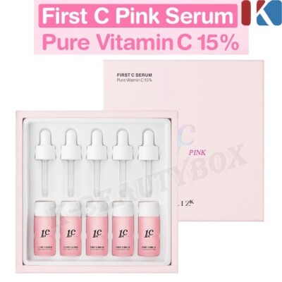 LIZ.K First C Pink Serum Pure Vitamin C 15% 10ml 5ea Brightening Serum K-Beauty