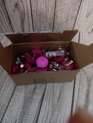 Glenmal 32 Pink Badge Holder 3 x 1.26 inch